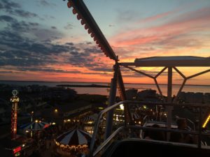 View from ferris wheel