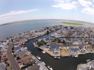 Overhead view of properties